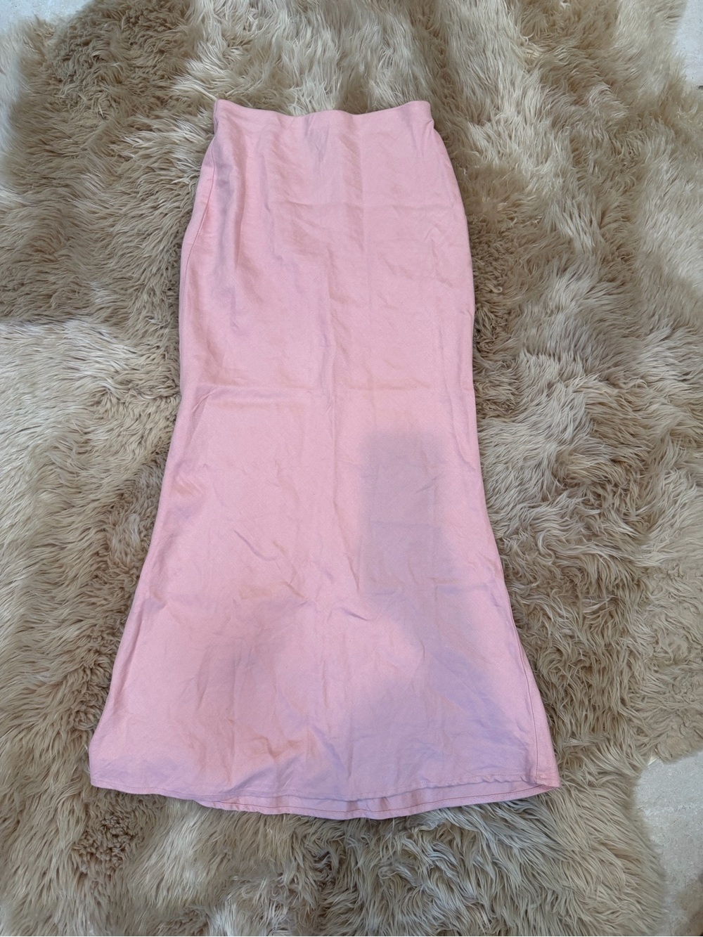 Anthropologie Pink Maxi Skirt - Sleek Straight Fit